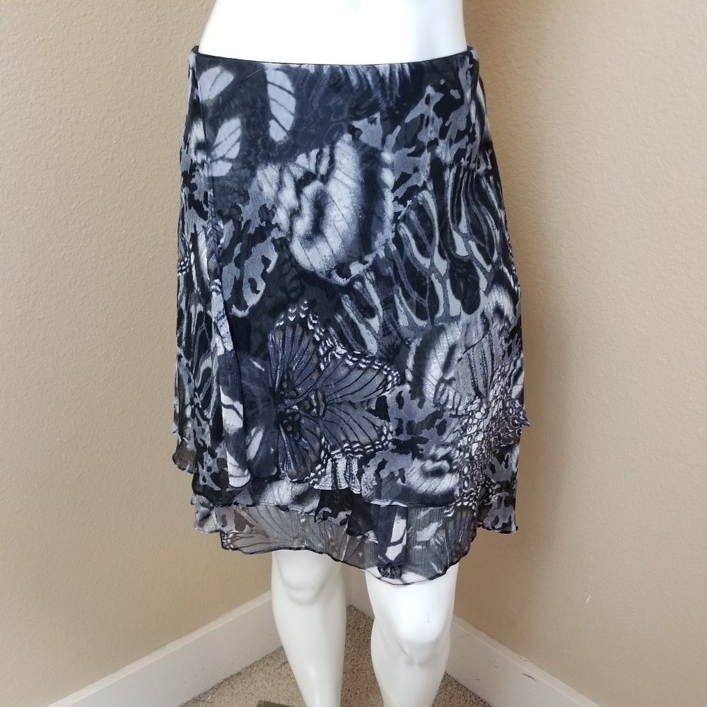 ISDA&CO Gorgeous Tiered Silk Skirt~Size M
